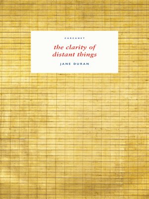 cover image of the clarity of distant things